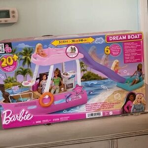 Barbie Dream Boat Playset with Pink and Blue Accents